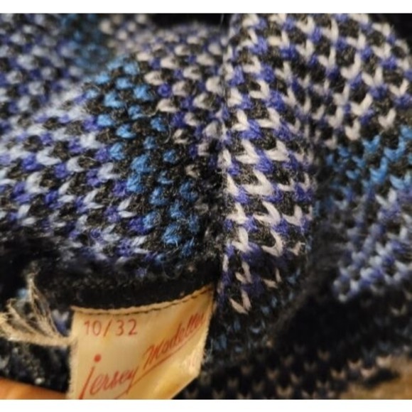 VINTAGE Jersey Modeller  Swedish Close Knit Sweater Button Up Adult Size 40 - Picture 7 of 10